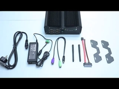 PCIE Mini PC công nghiệp không quạt Intel I5 I7 GPIO LPT 6 COM 2 Lans 8 hộp USB