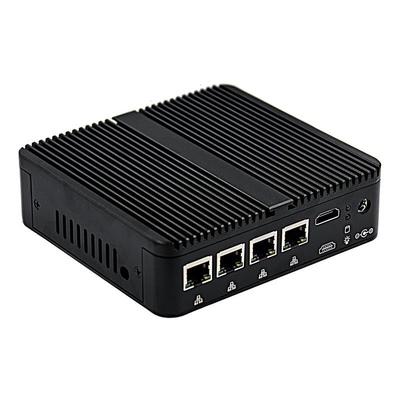 Giá tốt Máy tính mini Firewall mini không quạt Intel Celeron J4125 4 I210 / I211 Gigabit Ethernet trực tuyến