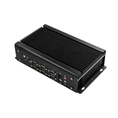 Giá tốt Công suất thấp Máy tính nhúng công nghiệp không quạt 9V - 36V Hỗ trợ POE 4 GbE RJ45 GPIO trực tuyến