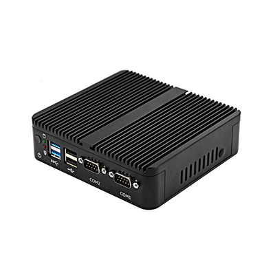 Giá tốt Máy tính để bàn mini không quạt Celeron J4125 2 DB-9 RS232 COM 2 RJ45 LAN Máy tính để bàn mini trực tuyến