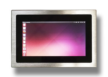 Giá tốt Bảng điều khiển màu bạc Gắn Windows Màn hình cảm ứng nhúng Panel PC 2 Giao diện RS232 trực tuyến