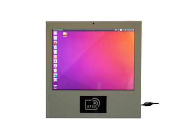Giá tốt Máy tính màn hình cảm ứng 15 inch Màu trắng Vỏ kim loại RFID với máy ảnh Bluetooth trực tuyến