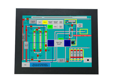 I3 CPU 12 Inch Cảm Ứng Công Nghiệp Panel PC Màn Hình Cảm Ứng 1024 * 768 Độ Phân Giải