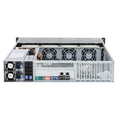 100-240 V AC IN 2u Rack NAS Server với 16 khe DDR4 4 PCI-E3.0X16 khe 2 PCI-E3.0X8 khe 12 3.5 SATA Bays