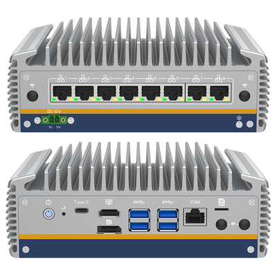 Giá tốt 14th Gen Core Ultra i5/i7 Network Security Mini PC 8*Intel I226 LAN X86 Industrial Firewall Router Pfsense Mini PC trực tuyến