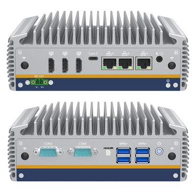 Giá tốt Máy tính công nghiệp được nhúng 12V DC không quạt Mini Box X86 Intel 14th Core Ultra i5/i7 Processor Windows 11 Linux OS trực tuyến