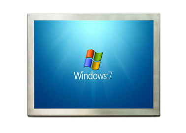 17 Inch Stainless Steel Panel PC chạm bằng găng tay / 4MM thủy tinh gia cố
