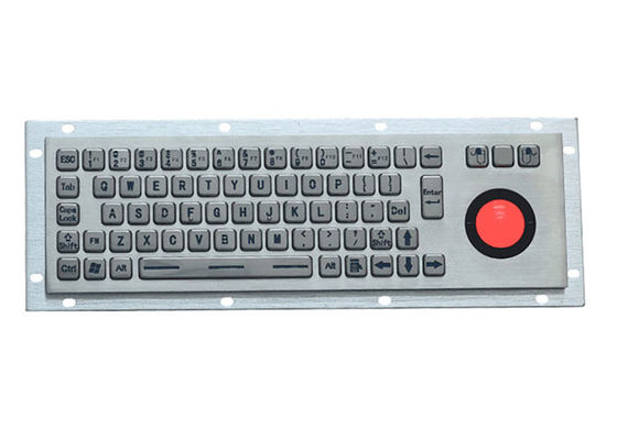 Giá tốt Đèn nền LED 5VDC PS2 Bàn phím kim loại công nghiệp bằng thép không gỉ 68 phím trực tuyến