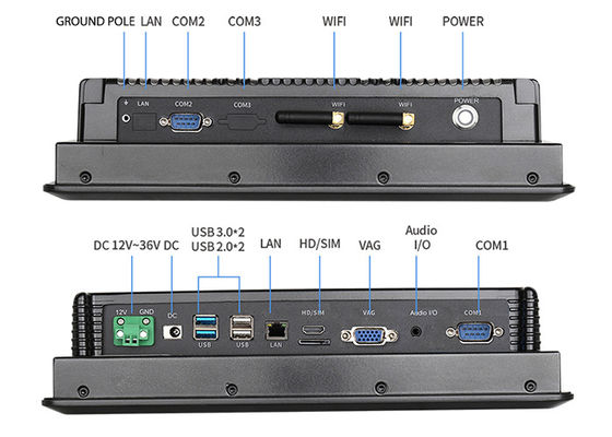 Giá tốt Bảng điều khiển cảm ứng công nghiệp 10,4 inch 1024x768 PC chống nước 19W trực tuyến