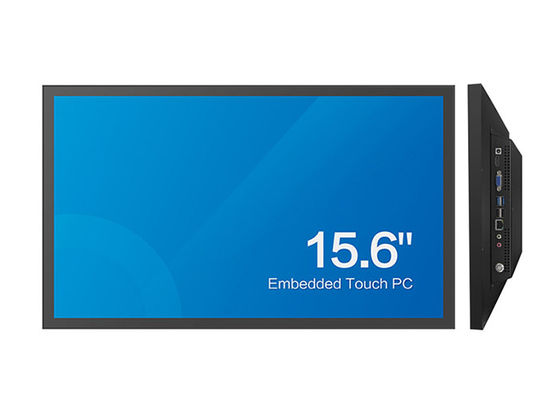 Giá tốt 4GB RAM 128GB SSD DC24V Bảng điều khiển cảm ứng công nghiệp PC 15.6in J1900 trực tuyến
