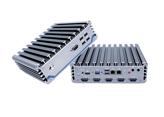 Hợp kim nhôm không quạt công nghiệp Pc kép Lan I7 8265u 16G Ram
